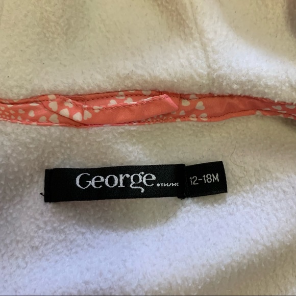 Pink Hooded Fleece Lined Spring Jacket for Toddler Girls - Picture 2 of 3